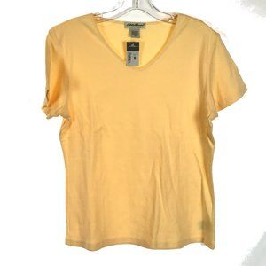 😀 3 for $20 NWT Eddie Bauer Knit V-Neck T Shirt